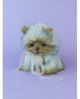 Plush Puppy Toy / Handmade Designer Toy